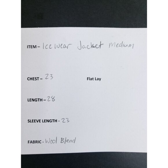 Icewear Mens Medium Wool Blend Insulated Hooded Jacket With Zipper Pockets - Picture 5 of 7